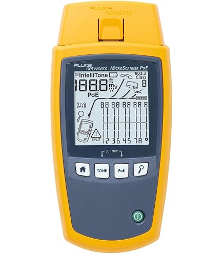Fluke Networks MS-POE-IE-KIT MicroScanner PoE Industrial Ethernet