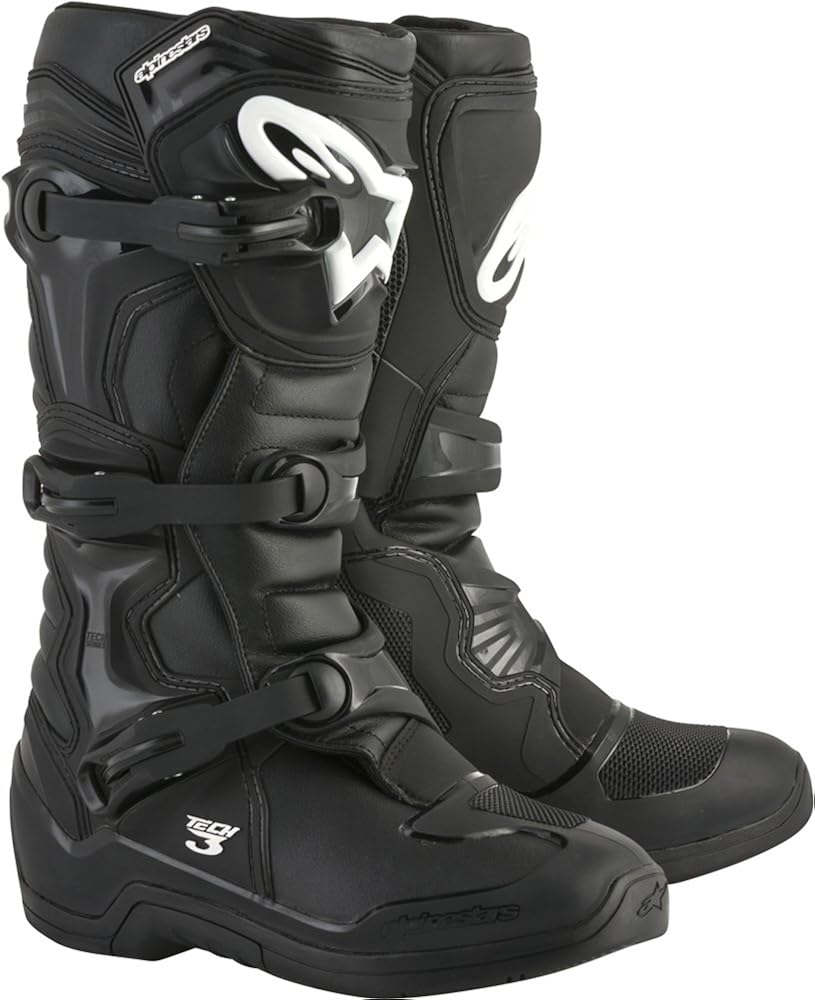 red white and blue dirt bike boots