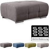 Cavadore Divano Angolare Mistrel Con Letto E Rivestimento Soft Clean - 273x77x173 Cm, Colore Talpa, Poggiatesta Regolabili
