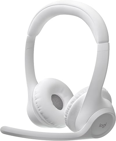 Logitech Zone 300 Wireless Headset Noise Cancelling Mic Off-White