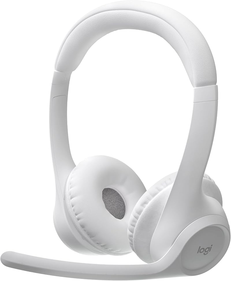 Logitech Zone 300 Wireless Headset Noise Cancelling Mic Off-White