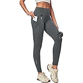 Heathyoga Fleece Lined Leggings Women with Pockets Water Resistant Thermal Leggings Winter Warm Yoga Pants Hiking Running