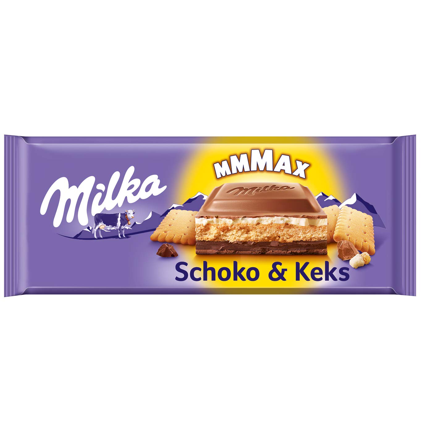 Milka Schoko Und Keks Zartschmelzende Schokoladentafel Mit