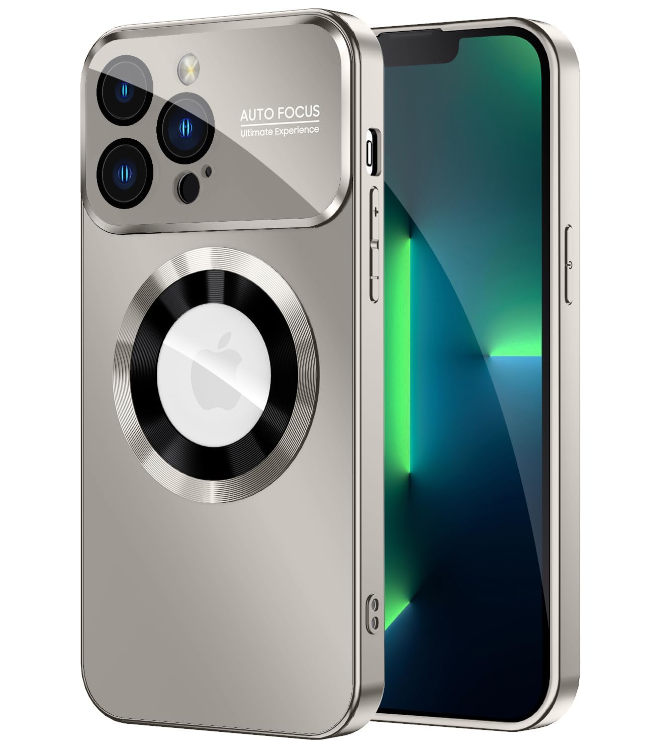 MAKAVO Magnetic for iPhone 13 Pro Case, Built-in