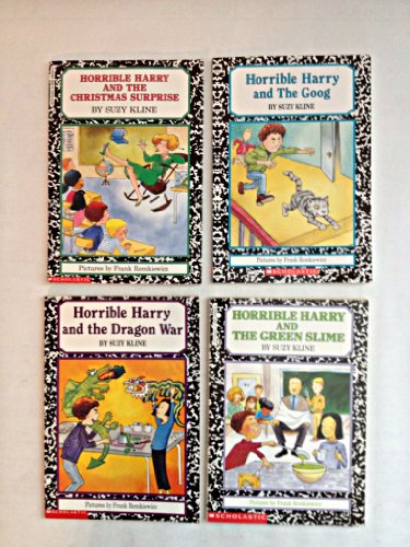 Horrible Harry Set of 4: Horrible Harry and the Christmas Surprise, Horrible Harry and The Goog, Horrible Harry and the Dragon War, Horrible Harry and the Green Slime