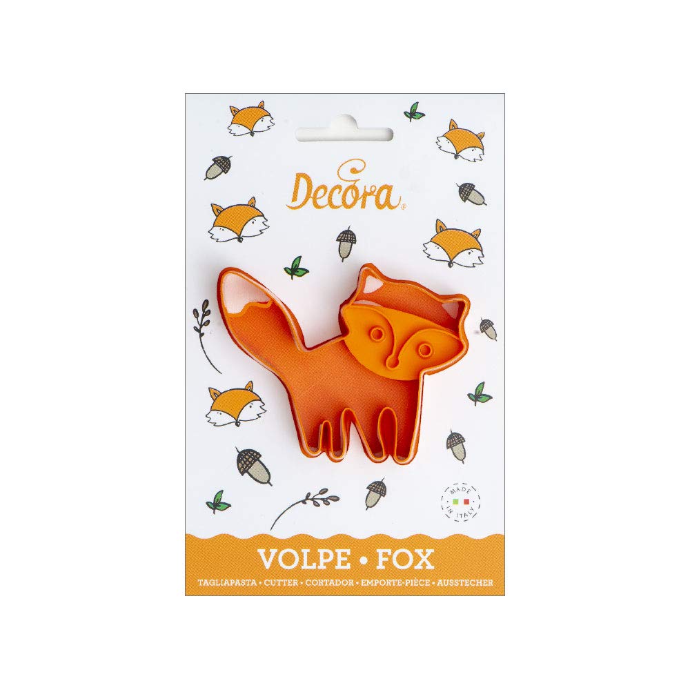 DECORA 0255051 Fox Plastic Cookie Cutter, Plastica