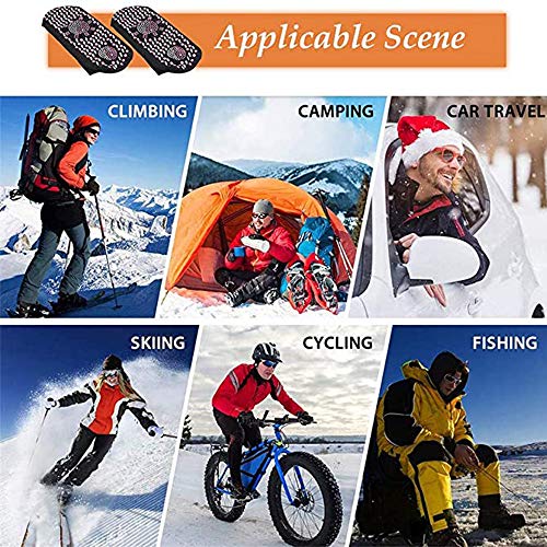 Huahua Calze Autoriscaldanti,Calzini Magnetici,Calzini Riscaldati,Autoriscaldanti Tormalina Calda Calze,Calze Antiscivolo, per Allaperto, Piedi Freddi, Campeggio