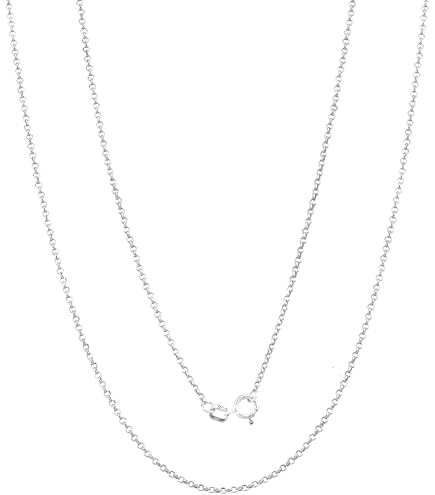 Amazon.com: JEWELHEART 14K Real White Gold Valentino Mirror Link