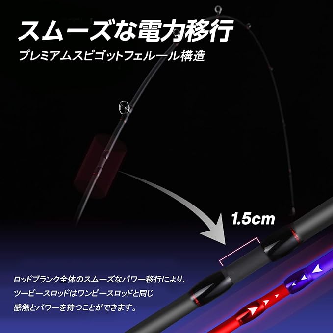 Amazon Co Jp Seaknight Kraken釣り竿 30t 40t X型炭素繊維 Fujiガイド バス釣り用のスピニング キャスティング ロッド 淡水および海水用釣りロッド Sports