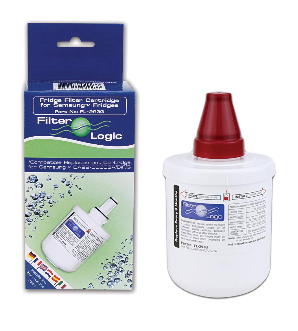 FilterLogic FL-293G to Replace Samsung DA29-00003F and DA29-00003B ¦ The only Fridge Water Filter Compatible with DA29-00003F with The Higher Specification of DA29-00003G
