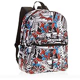 Spider-man Comic Print 16 Standard Size Backpack