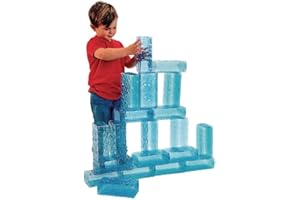Excellerations Ice Blocks Set of 20, Building Blocks, STEM Engineering for Kids, Jumbo Floor Block Set