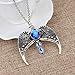 Magical Jewelry Gift Co. Ravenclaw Crown Chain Pendant Necklace - Blue/Silver (0.9 oz)