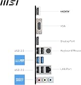 MSI PRO H610M-G Micro-ATX Motherboard LGA 1700 DDR5 PCIe 4.0 Gen3 M.2 view 6
