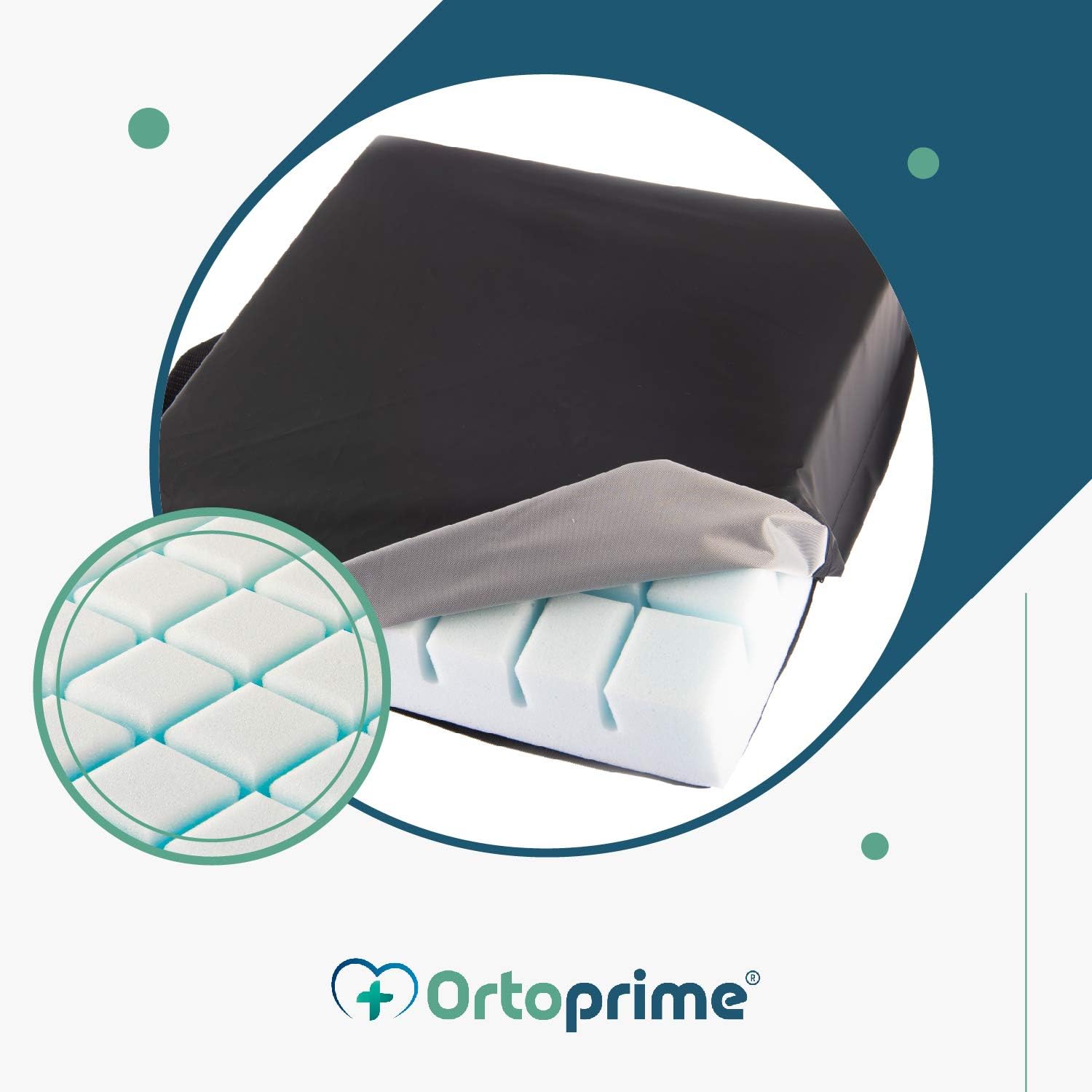 OrtoPrime Wheelchair Cushion, Pressure Relief Cushions for Coccyx Pain Haemorrhoids & Sciatica - Image 5