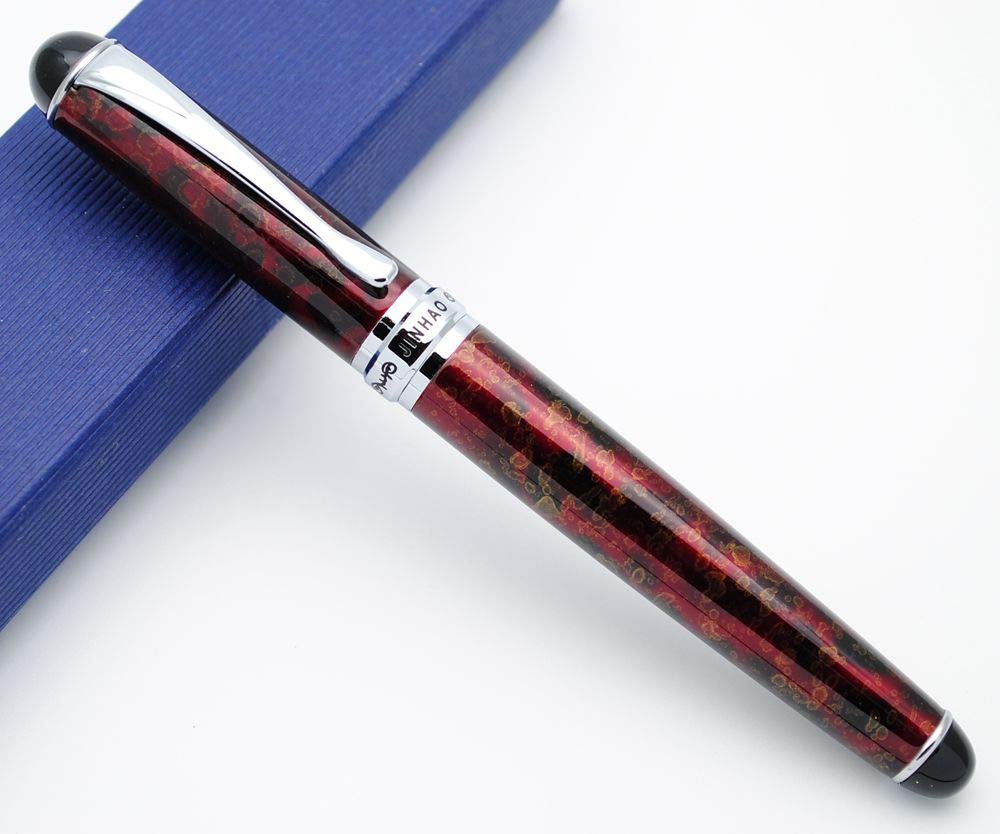 Jinhao X750 Fountain Pen (Golden Flower, M Nib)