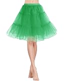 Annata 1950s Donna Sottogonne al Ginocchio Retro Petticoats Vintage Rockabilly Mini Gonne