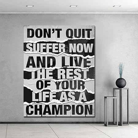 Peinture Texte Toile Peinture Le Succes Est La Meilleure Vengeance Motivation Graffiti Street Art Toile Mur Art Photo Pour La Decoration Interieure 90x60 Cm Sans Cadre Amazon Fr Cuisine Maison