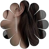 Iaceble Boho Long Tassel Chain Earrings Cz Chain Dangle Earrings Gold Crystal Chain Drop Earrings Sleek Chain Earrings Jewelry for Women