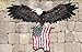 COMLZD 3D American Eagle Wall Sculptures, Patriotic Eagle Sculpture with National Flag Freedom's Pride Art Wall Decor (31 inch x 18 inch)…