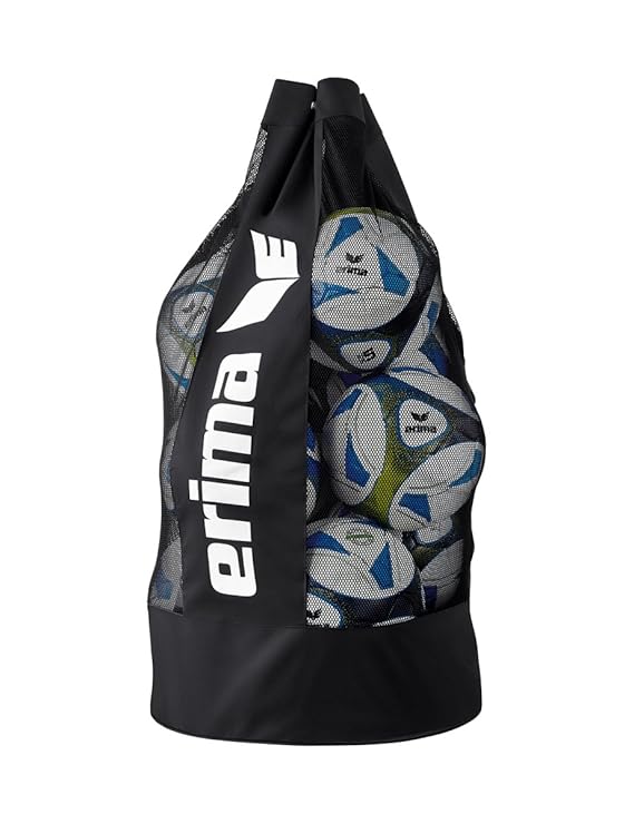 Erima 12Er Ballsack - black/white - Beutel-Kleintaschen-Unisex