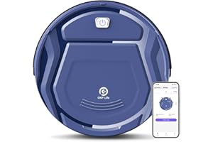 OKP Life Robot Vacuum Cleaner, Tangle-Free 2200Pa Suction, Slim, Low Noise, App Control, 120 Mins Runtime, Automatic Self-Charging Robotic Vacuum, Ideal for Pet Hair Hard Floor and Daily Cleaning