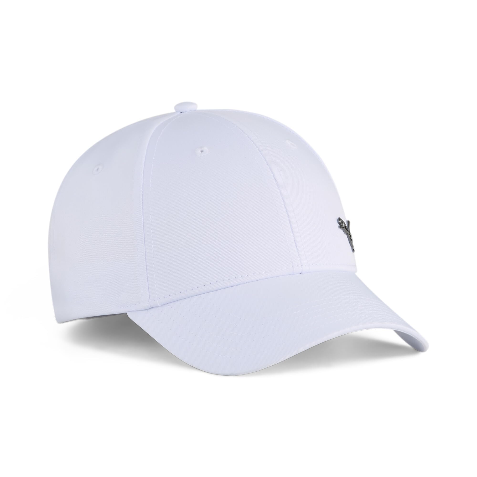 PUMA Unisex Essentials Metal Cat Baseball Cap, PUMA White, One Size
