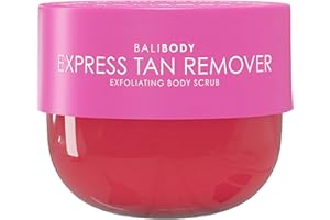 Bali Body Express Tan Remover | Self Tanner Remover & Exfoliating Body Scrub | Fake Tanning Eraser for Streak-Free Skin | Works on Self Tan, Fake Tan & Spray Tan | Vegan, Grapefruit Scent