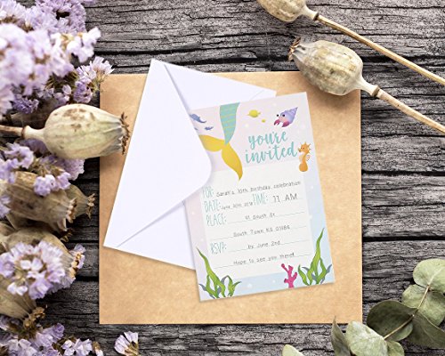 1 Mermaid+Party+Invitations+Fill+Envelopes