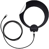 Antennas Direct ClearStream Eclipse TV Antenna, 35+ Miles Range, Multi-Directional, Grips to Walls and Windows, 12 ft. Detach