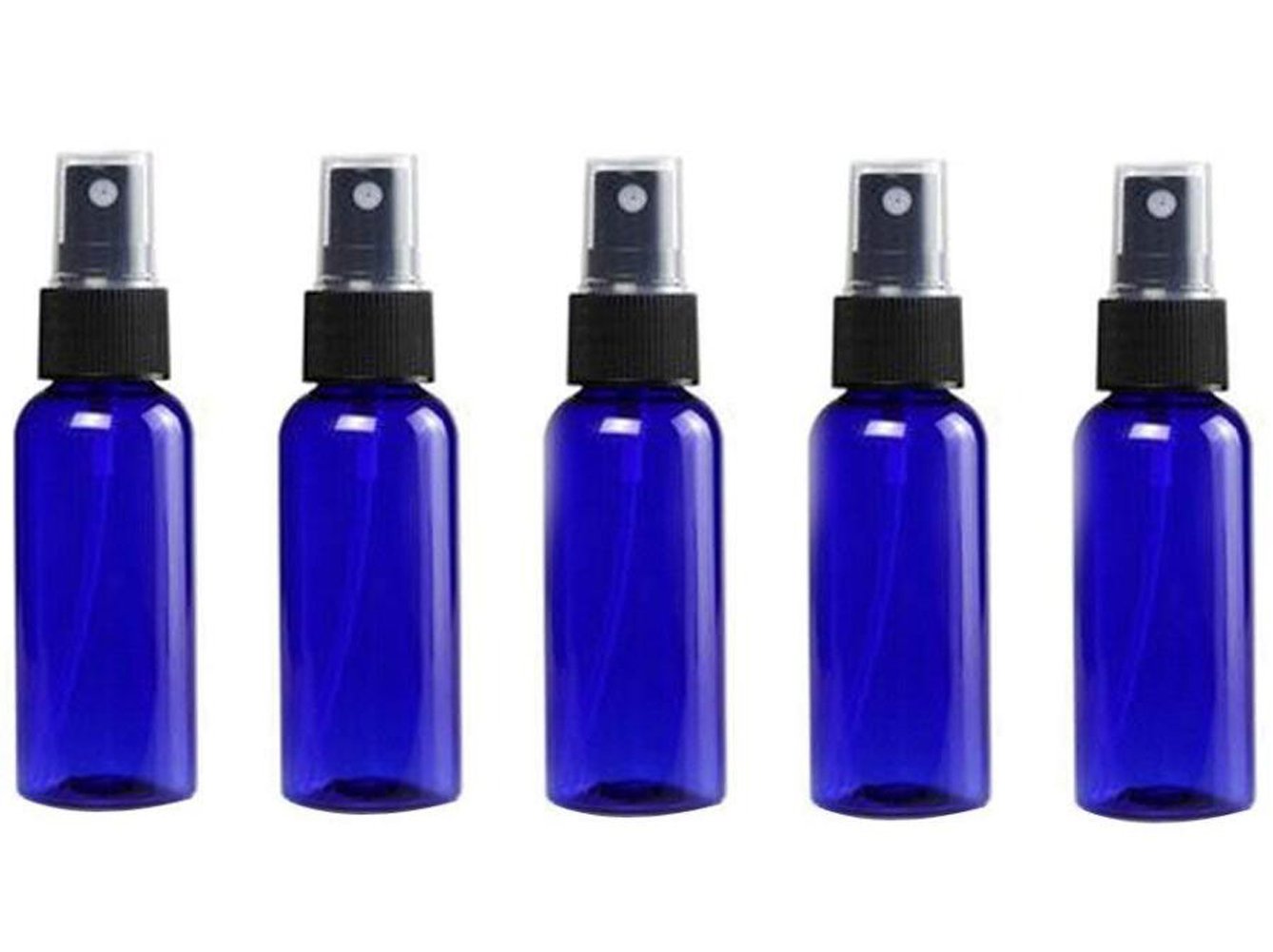 ericotry 30ml 1oz Portable Refillable Blue Plastic Fine Mist Essential Oil Perfume Make up Empty Spray Sprayer Bottle Cosmetic Containers Travel Spray Bottles Pump (6Pcs)