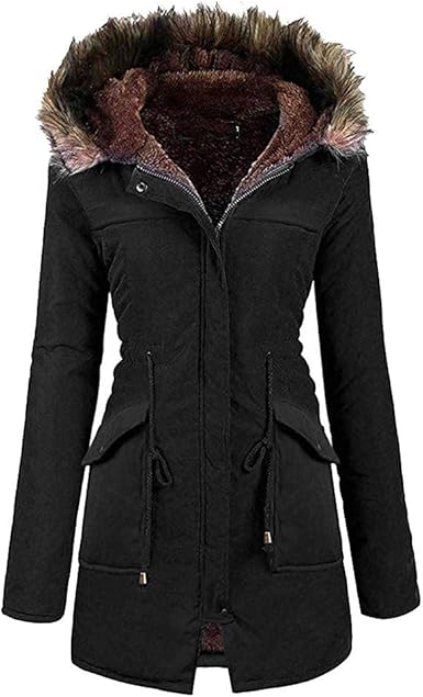 slim fit parka womens
