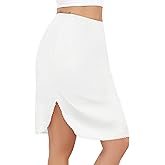 Lovasy Half Slips for Women Underskirt Anti-Static Short Mini Skirt with Floral Lace Trim Slip Dress for Skirt Dresses S-3XL