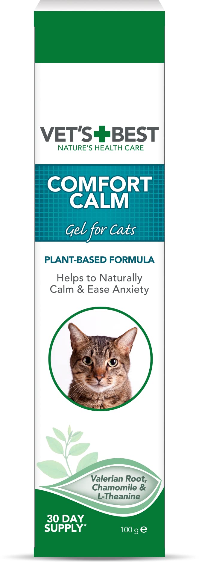 Vet's Best Comfort Calm Calming Cat Supplement - Promotes Relaxation and Balanced Behaviour, 100g
