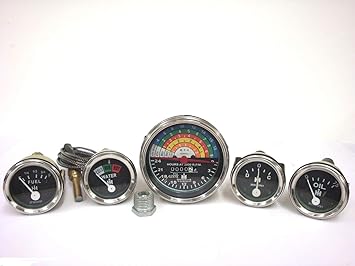 Amazon Com Ih Farmall Tractor 460 560 Gas Diesel Tachometer Temp Oil Pressure Ampere Fuel Gauge Set For Automotive