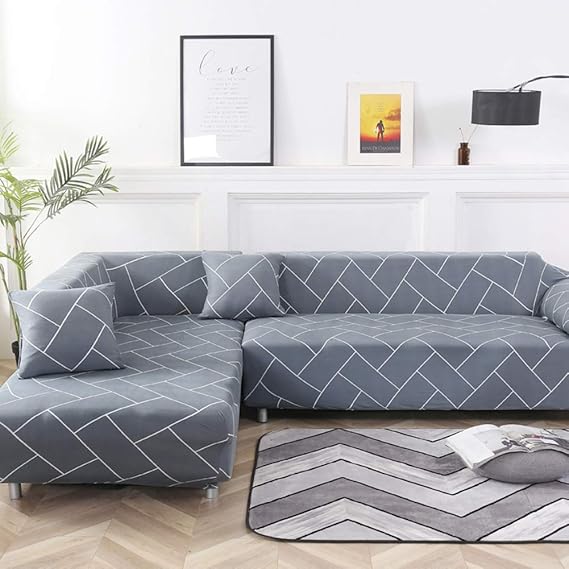 L Shaped Sofa Cover Stretch L Shape Sectional Coush Cover Sofa