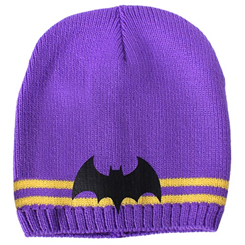 DC Comics Super Hero Girls Batgirl Purple Sequin 16 Backpack and Beanie Set - Image 4
