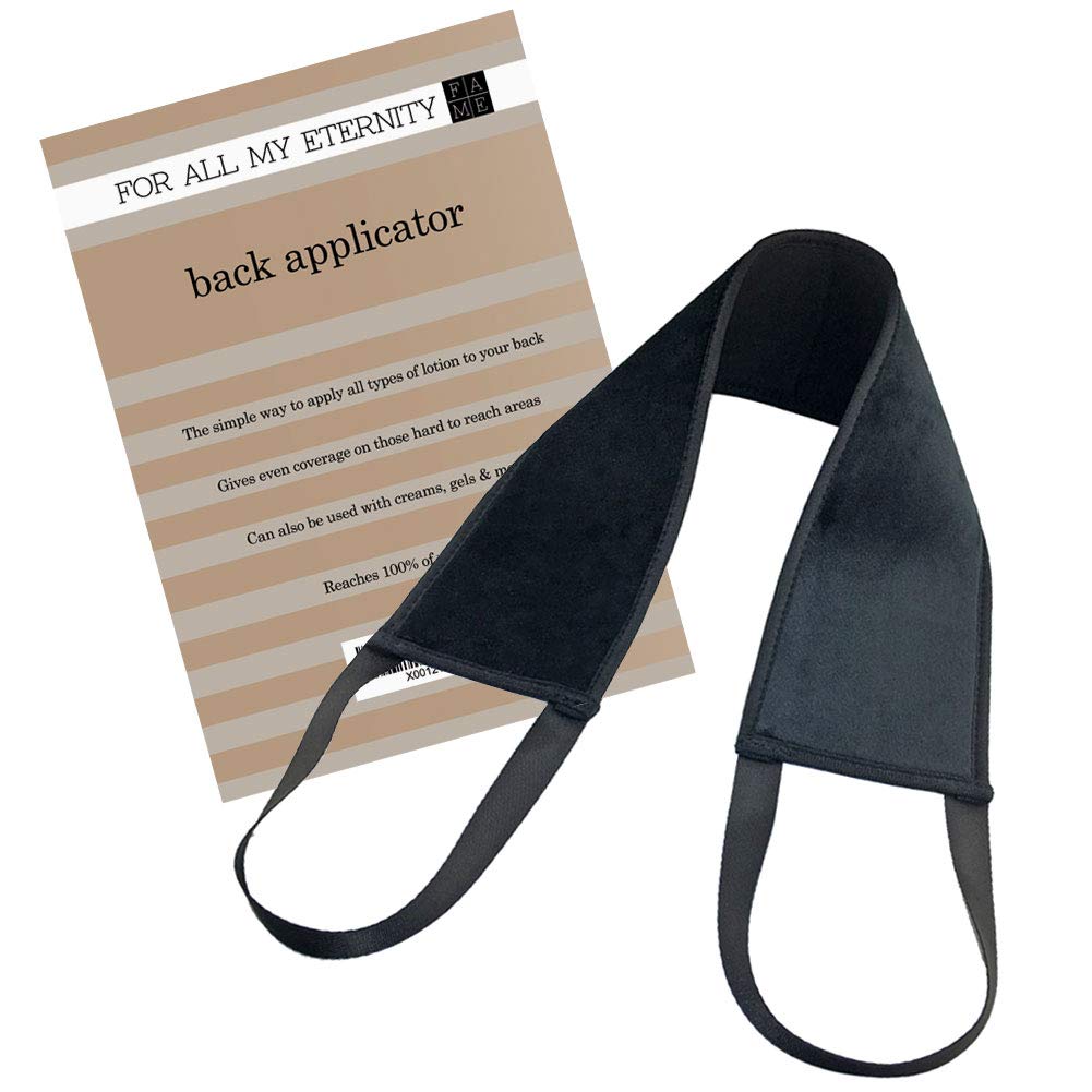 Luxury Velvet Lotion Back Applicator - Premium, Super-Soft & Long-Lasting | Easy, Fast, Streak-Free Application for Self-Tan Lotions, Creams, Mousse & Gels