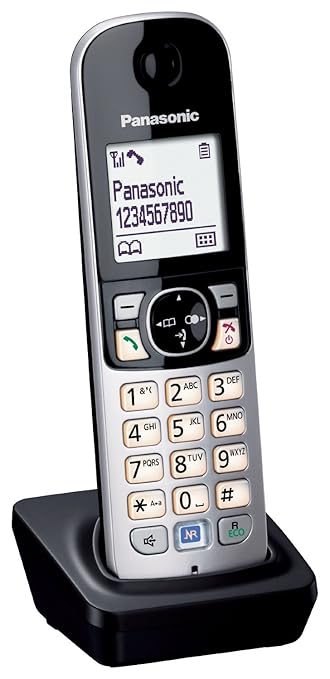 Panasonic KX-TGA681EXB Mobilteil für KX-TG68xx Serie inkl. Ladeschale schwarz