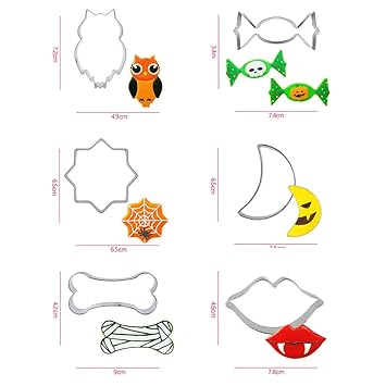 Bweele Juego de Cortador de Galletas, cortadores de Galletas de ...