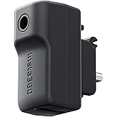 CYNOVA Insta 360 X4 Mic Adapter for Insta 360 X4 Accessories, External Microphones Type-C and 3.5mm Audio Ports Compatible with Insta 360 X4 Mic Adapter