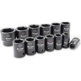 Titan 42000 13-Piece 1/2-Inch Drive 6-Point SAE Impact Socket Set
