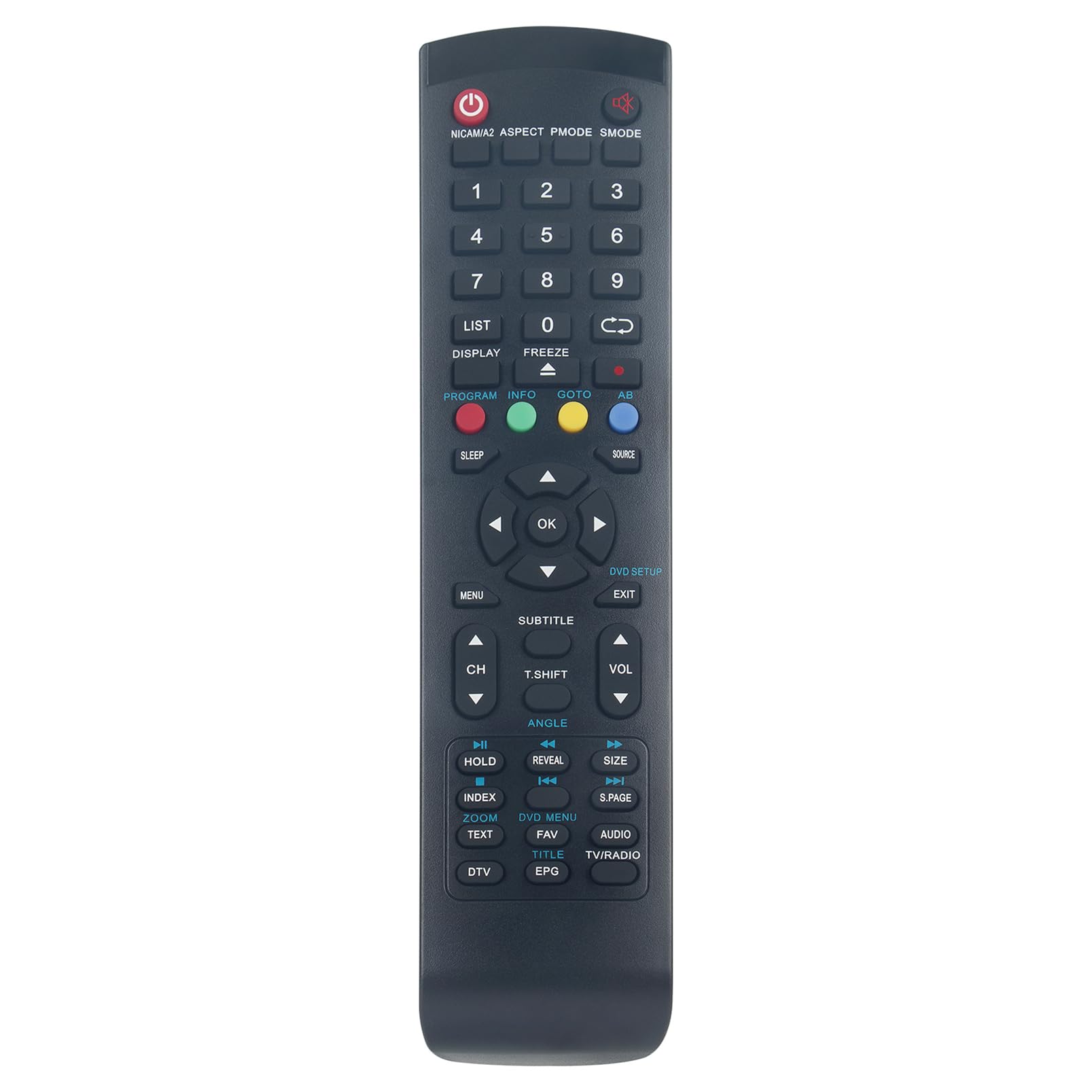 ALLIMITY Replace Remote Control fit for Dyon Enter 20 Pro, 32 Pro, 32 Pro V2, 32 Pro X2, 32 Pro X, 39 Pro, 40 Pro, 42 Pro, 42 PRO X2, 43 Pro, 48 Pro, 48 Pro X