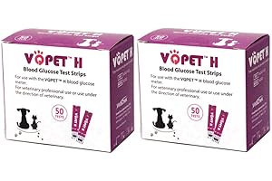 CASEETO VQ PET H Blood Glucose Test Strips 100 Count for Pet