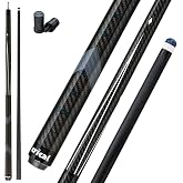 CRICAL Carbon Fiber Pool Cue Stick 58in Low Deflection Billiard Cue | Pool Stick with 3/8x8 Pin Joint and 12.5mm Tip for Billiards