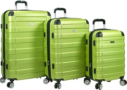 green suitcase set