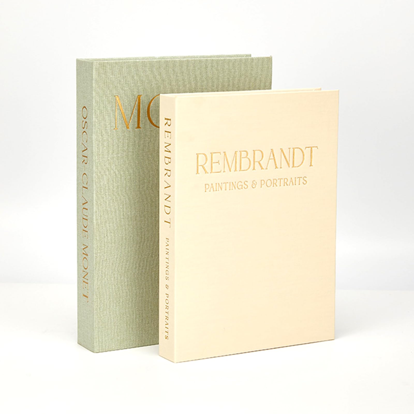 Photo 1 of Decorative Books Set of 2 – Linen Faux Storage Boxes for Home Decor, Coffee Table and Bookshelf Styling, Decorative Faux Book Design with Hidden Storage, Elegant Libros Decorativos Gift Idea