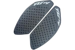 ZXXM Black Gas Fuel Tank Pad Traction Side Fuel Knee Grip Decal Compatible with Yamaha YZF R1 2009-2014