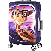7-Mi 3D Print Design Travel Suitcase Protector Trolley Case Cover 19