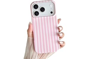 Yeddabox for iPhone 17 Pro Case Cute Striped Phone Case Soft TPU Slim Shockproof Phone Cover for Women Girls, Pink
